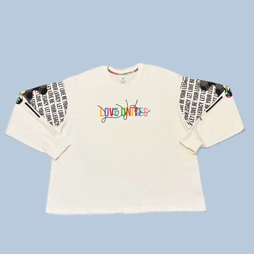 Adidas Long Sleeve Graphic Pride Let Love Be Your Legacy T-Shirt Unisex 3XL